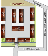 CoachPort RV Storage Facility Map